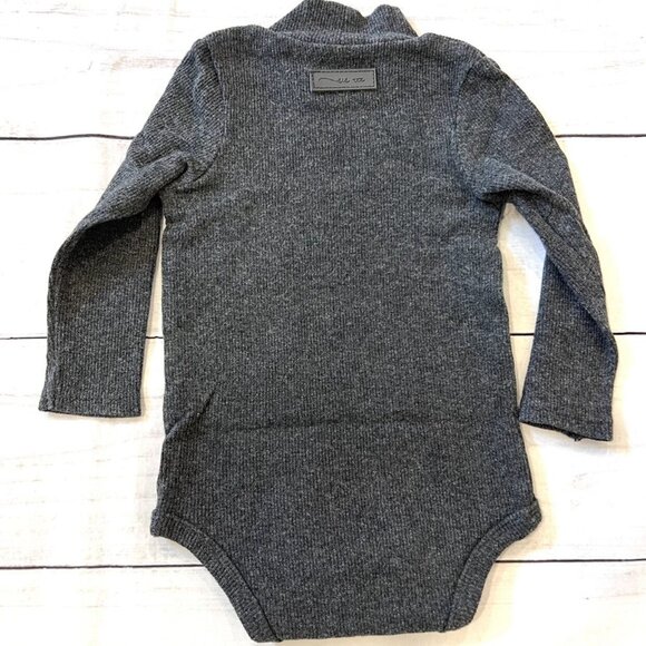 Lil Legs Bundle Of 2 Ribbed Mockneck Onesies - Picture 12 of 12